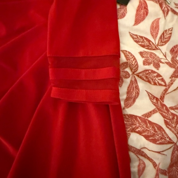 DKNY Red Ruched Long Sleeve Bodycon Dress - Picture 6 of 7